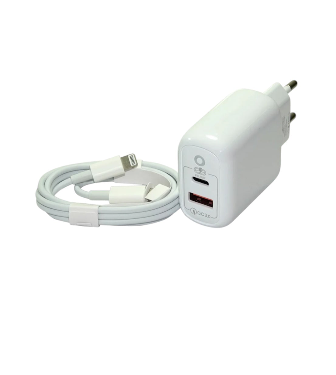 Cargador carga rapida Motomo 30W + cable Lightning