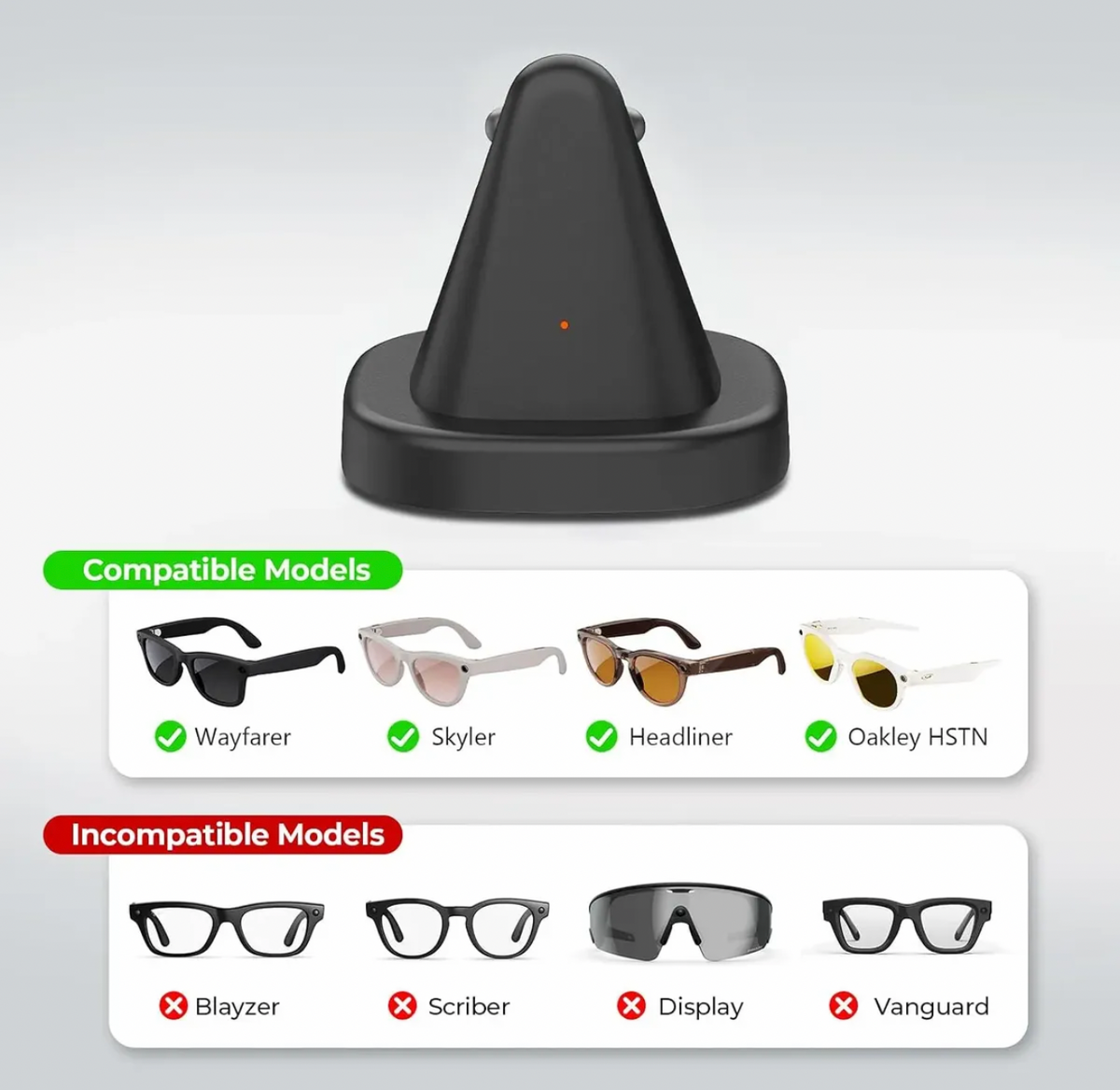 Base de Carga Para Lentes Ray-ban Meta / Cargador Lentes RayBan Meta